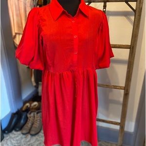 SzM Ladies Red Dress like New